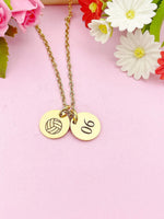 Gold Water Polo Necklace Bracelet Keychain Optional, Best Christmas Gifts, Personalized Customized Monogram Jewelry, D210