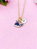 Whale Necklace, Gold Whale Charm, N1069