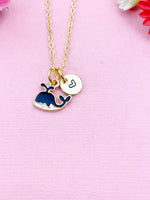 Whale Necklace, Gold Whale Charm, N1069