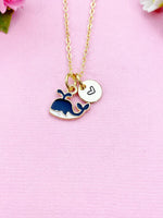 Whale Necklace, Gold Whale Charm, N1069