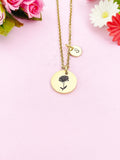 Chrysanthemum Flower Gold Charm Necklace, N3835
