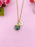 Ruby in Zoisite Gold Necklace, Natural Ruby in Zoisite Gemstone Jewelry, N6264
