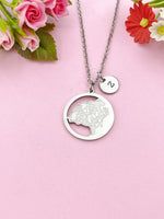 Bear Charm Necklace, Tarnish Resistant Stainless Steel Pola Bear Pendants, N6290