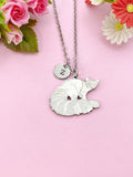 Fox Charm Necklace, Tarnish Resistant Stainless Steel Fox Pendants, N6292