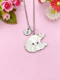 Fox Charm Necklace, Tarnish Resistant Stainless Steel Fox Pendants, N6292