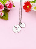 Magic Wand Star Charm Necklace, Tarnish Resistant Stainless Steel Magic Wand Star Pendants, N6296