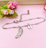 Silver Cucumber Charm Bracelet, Cucumber Lover Gift, Food Charm, N774C