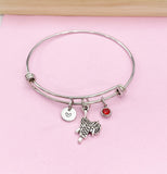 Saddle Charm Bracelet, Horse Saddle Jewelry, N6197B