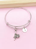 Saddle Charm Bracelet, Horse Saddle Jewelry, N6197A