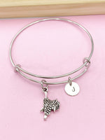 Saddle Charm Bracelet, Horse Saddle Jewelry, N6197A