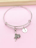 Saddle Charm Bracelet, Horse Saddle Jewelry, N6197A