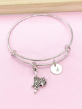 Saddle Charm Bracelet, Horse Saddle Jewelry, N6197A