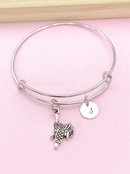 Saddle Charm Bracelet, Horse Saddle Jewelry, N6197A