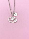 Horse Charm Silver Necklace, Horse Lover Jewelry Gift, N6297