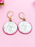 Dragon Fruit Slice Charm Earrings, N5292B
