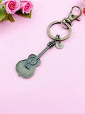 Bronze Guitar Charm Keychain, N5818