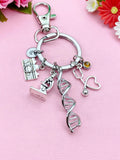 Crime Scene Investigation Keychain, Stethoscope, DNA, Microscope, Camera, Forensic Science Specialist, Doctor Gift, Researcher Gift, N6097