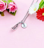 Silver Lemon Slice Necklace, N162B