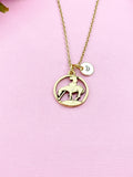 Gold End Of Trail Charm Necklace, Gold End Of Trail Charm, Spirit Charm Necklace, Spirit Gift, Horse, N504