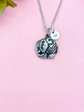 Elephant Charm Silver Necklace, N2758A