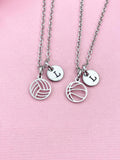 Basketball or Volleyball Charm Necklace, Soccer and Water Polo Option, N6106