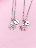 Basketball or Volleyball Charm Necklace, Soccer and Water Polo Option, N6106