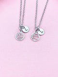 Basketball or Volleyball Charm Necklace, Soccer and Water Polo Option, N6106