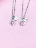 Basketball or Volleyball Charm Necklace, Soccer and Water Polo Option, N6106