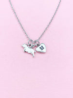 Pig Wing Necklace, Pig Fly, N1743