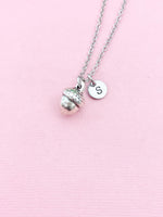 Acorn Necklace, Silver Acorn Charm Necklace, N3339
