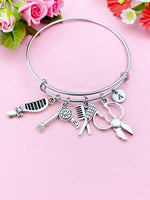 Hairdresser Bracelet, Hair Stylist Gift, Salon Gift, Barber Gift, N3925