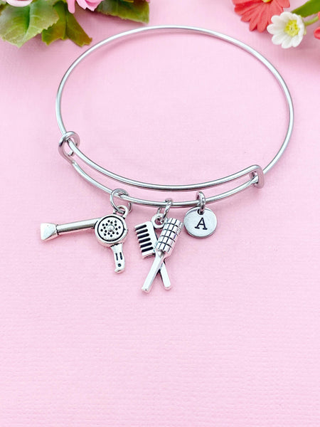 Hairdresser Bracelet, Hair Stylist Gift, Salon Gift, Barber Gift, Cosmetology Graduation Gift, N6107