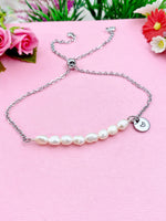Natural Cultured Freshwater Pearl Bracelet, Pearl Jewelry, N6115