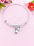 Peach Charm Silver Bracelet, N123E