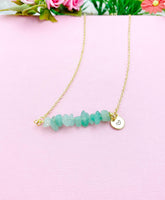 Green Aventurine Necklace, Gold Necklace, Natural Green Aventurine  Gemstone Jewelry, N6121