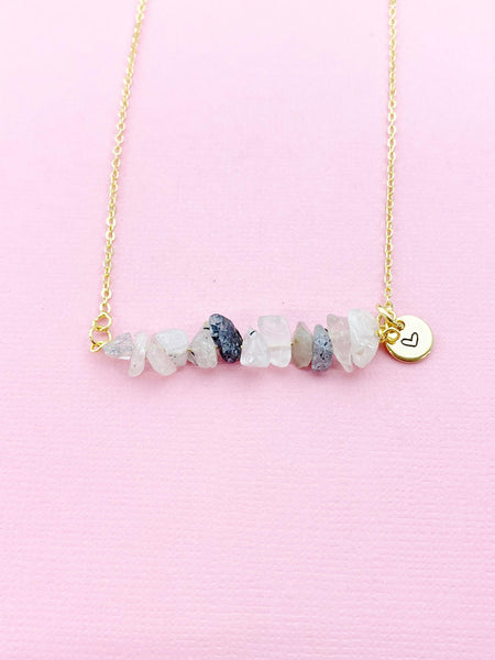 Rutilated Quartz Necklace, Gold Necklace, Natural Rutilated Quartz Gemstone Jewelry, N6134