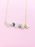 Rutilated Quartz Necklace, Gold Necklace, Natural Rutilated Quartz Gemstone Jewelry, N6134