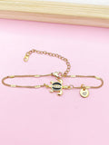 Sea Turtle Bracelet, Gold Natural, Black, N6135B
