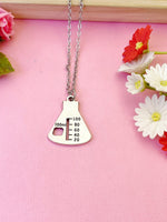 Beaker Necklace in Silver, Chemistry Gifts, Science Teacher Gifts, Scientist Gifts, Researcher Gifts, Graduation Gifts, N210
