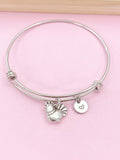 Chicken Charm Silver Bracelet, B310B