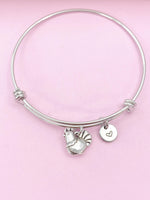 Chicken Charm Silver Bracelet, B310B