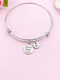 Swim Bike Run Charm Bracelet,  Gift, Triathlon Gifts, N6145