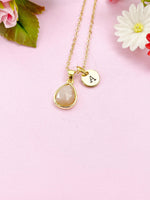 Sunstone Necklace, Natural Gemstone Jewelry, N2920