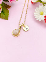 Sunstone Necklace, Natural Gemstone Jewelry, N2920