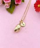 Gold Potato Charm Necklace, N5208B