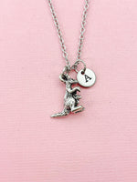 Silver Mother Kangaroo and Baby Charm Necklace,  N2000