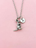 Silver Mother Kangaroo and Baby Charm Necklace,  N2000