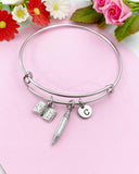 Pencil and Book Bracelet, N1095A