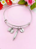 Pencil and Book Bracelet, N1095A