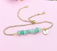 Green Aventurine Bracelet, Silver or Gold Necklace, Natural Green Aventurine  Gemstone Jewelry, N6121B
